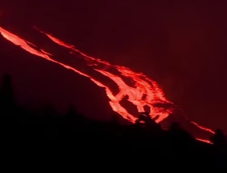 بركان جزيرة لا بالما 